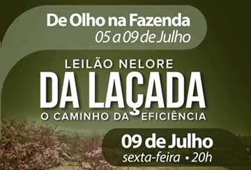 LEILÃO NELORE DA LAÇADA (DE OLHO NA FAZENDA DE 05 A 09 DE JULHO)