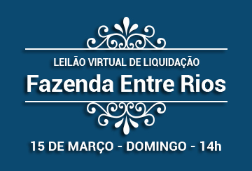 LEILÃO VIRTUAL DE LIQUIDAÇÃO FAZENDA ENTRE RIOS