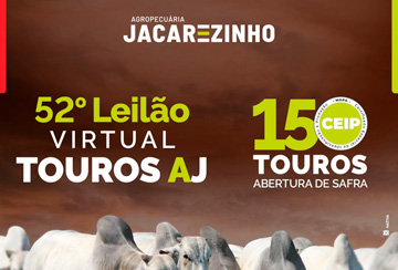 52º LEILÃO VIRTUAL TOUROS AJ - AGROPECUÁRIA JACAREZINHO