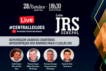 LIVE - APRESENTAÇÃO DOS ANIMAIS PARA O LEILÃO JRS SENEPOL