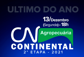 LEILÃO VIRTUAL AGROPECUÁRIA CONTINENTAL - 2ª ETAPA