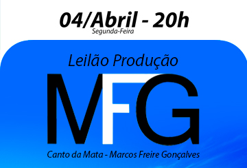 LEILÃO PRODUÇÃO MFG FAZENDA CANTO DA MATA