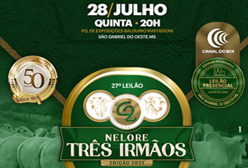 27º LEILÃO ESPECIAL NELORE TRÊS IRMÃOS