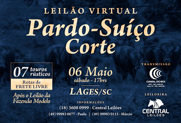 LEILÃO VIRTUAL PARDO SUIÇO CORTE