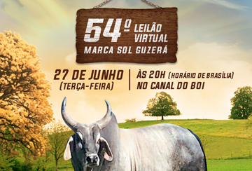 54º LEILÃO VIRTUAL MARCA SOL GUZERÁ