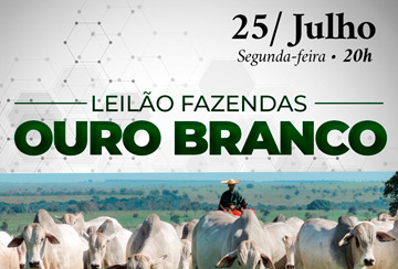 LEILÃO FAZENDAS OURO BRANCO