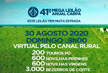 41º MEGA LEILÃO ANUAL CARPA