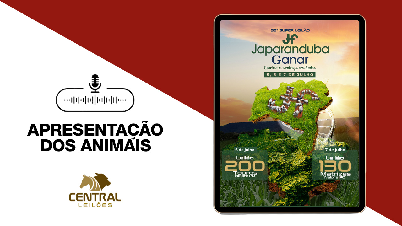 APRESENTAÇÃO DOS ANIMAIS -  59º SUPER LEILÃO JAPARANDUBA GANAR